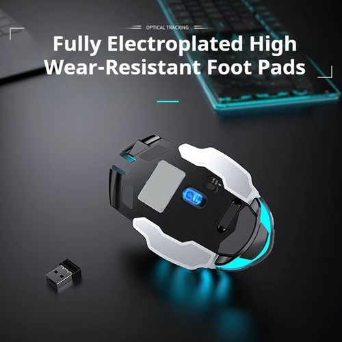 Wireless Bluetooth Dual-Mode Rechargeable Mouse – Quiet, Gaming-Ready & Long-Lasting