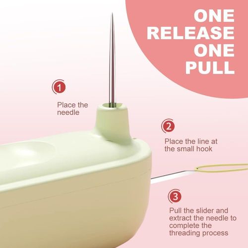 2-in-1 Needle Threader – Easy Threading for Sewing, No More Squinting!