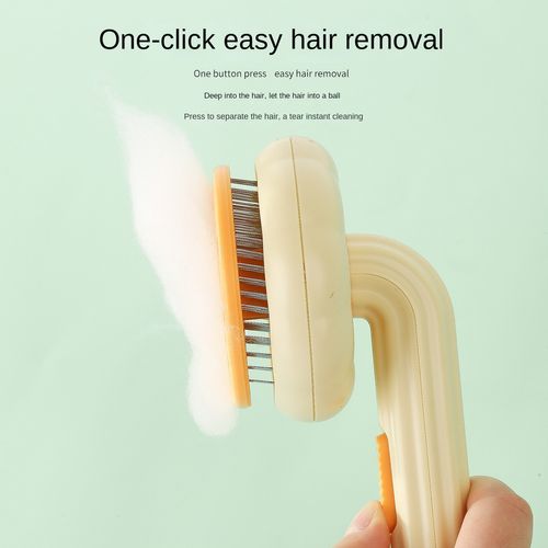 Popular Pumpkin Pet Comb – Silicone & Plastic Grooming Tool for Dogs & Cats (Boxed)