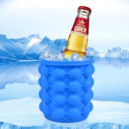 Bestselling Silicone Ice Bucket & Mold – Perfect for Chilling Wine, Champagne, Beer