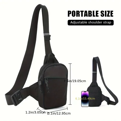 New Unisex Slim Fanny Pack - Portable Crossbody Bag for Men & Women