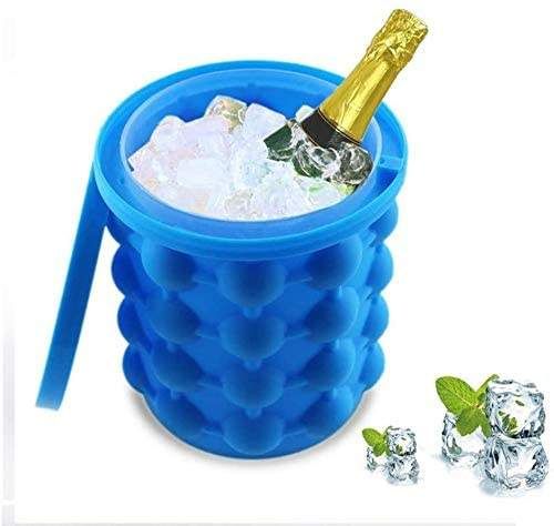 Bestselling Silicone Ice Bucket & Mold – Perfect for Chilling Wine, Champagne, Beer