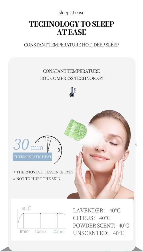 Disposable Cotton Eye Mask Soothing and Gentle Hot Steam Self-Heating Sleep Compress Knit Techniques