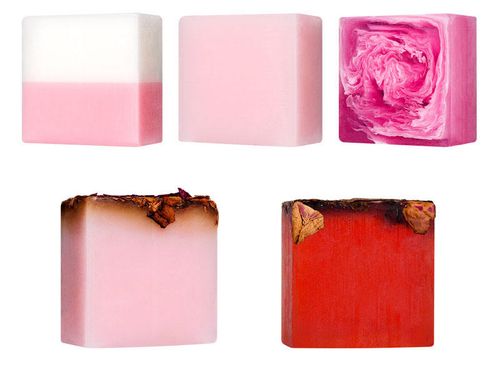 Rose Organic Essential Oil bar Handmade Soap Wholesale Face Bath Soap Moisturizing Oil Control Cleansing Soap