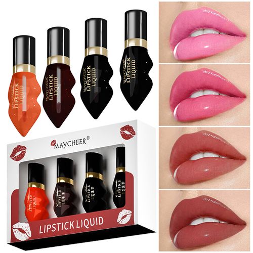 MAYCHEER 4-Piece Lip Gloss Set – Hydrating Hues That Make Your Smile Shine