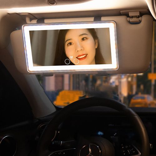 Popular Car Sun Visor Vanity Mirror – LED Light, Shatter-Resistant, High-Definition (Car Interior Accessory)