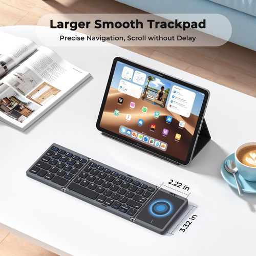 Thin Portable Foldable Mini Wireless Keyboard