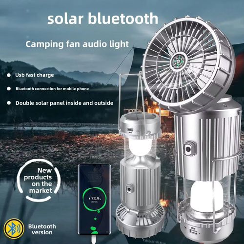 Solar Camping Fan Light