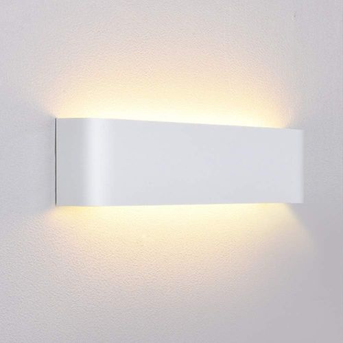 Lightess Wandlampe LED Innen Modern Wandleuchte Weiss Up Down Licht Wandbeleuchtung Warmweiss Treppenhuas Beleuchtung 16W IP44 für Wohnzimmer Schlafzimmer Flur Treppen usw, aus Aluminium