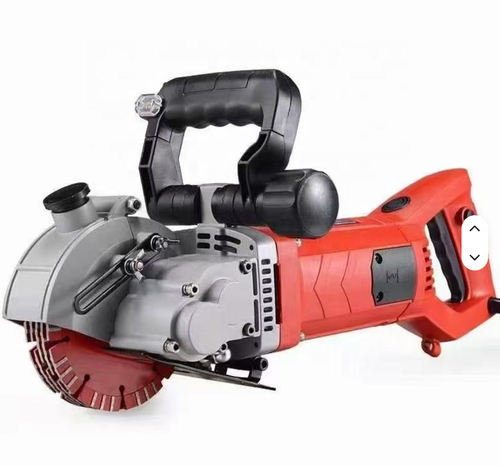Industrial electric 4800-watt wet cutting slotting machine for concrete, steel bars, cement floor tiles and wall slotting - Professional