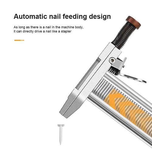 Manual steel nail gun wire trough nailing skirting nail gun wood