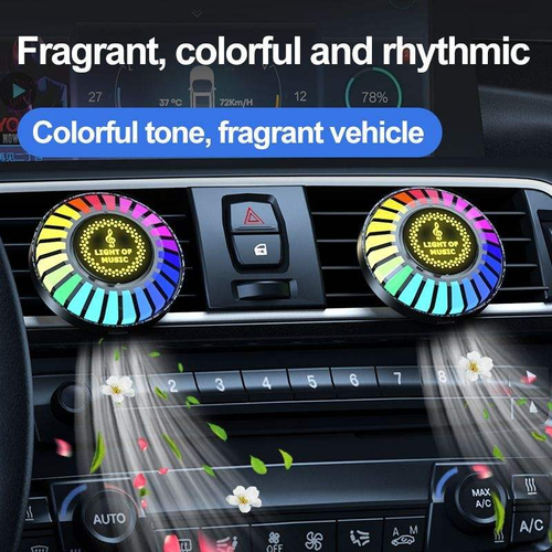 Car voice-activated breathing light（Magnetic + Stand）