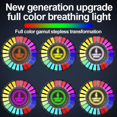 Car voice-activated breathing light（Magnetic + Stand）