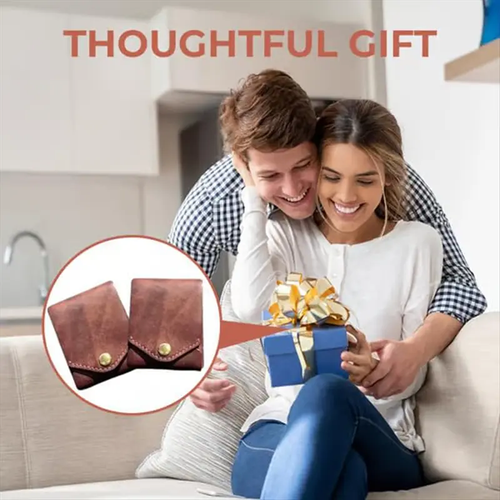 Multifunctional handmade leather wallet and card holder