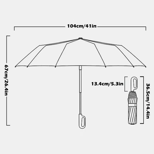 Buckle-type sun protection and UV protection automatic umbrella