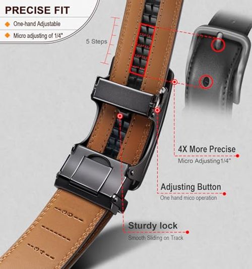 Men's Belt Leather Ratchet Belt