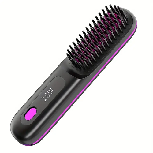 Wireless heated hair straightener