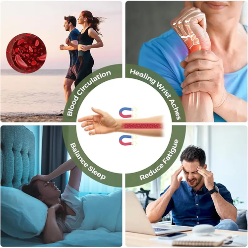 99.99% Pure Copper Cross Magnetic Therapy Bracelet — Stylish & Unique Men's Jewelry (Gift Box Included)