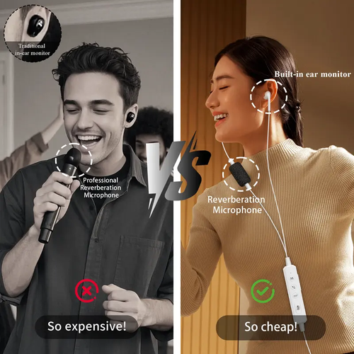 On-site karaoke sound card and wired headphones