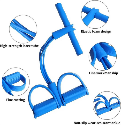 Foot resistance band fitness equipment