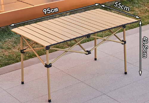 Outdoor portable camping folding table