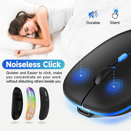 Rechargeable Wireless Bluetooth Mouse(2.4Ghz)