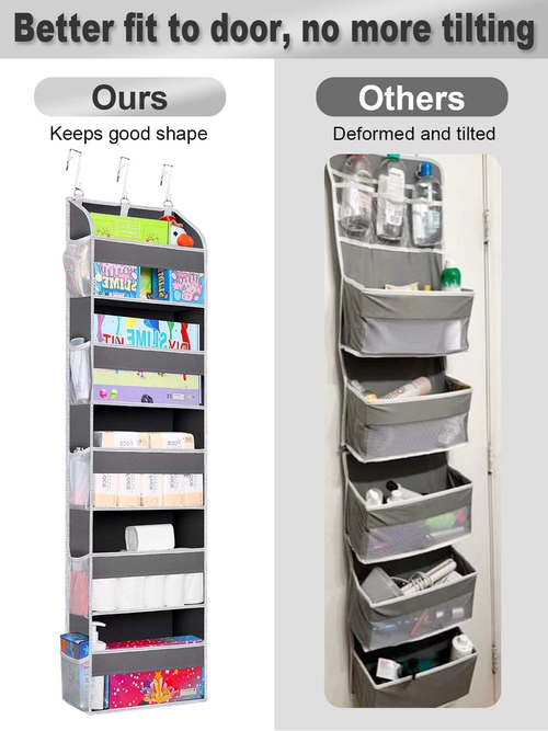 Non-woven fabric door storage hanging bag for dormitory