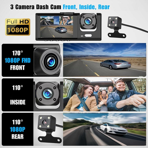 2-inch 3-in-1 dashcam