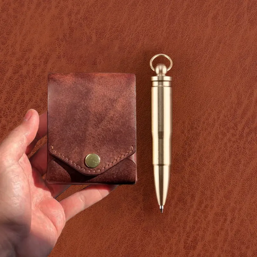 Multifunctional handmade leather wallet and card holder