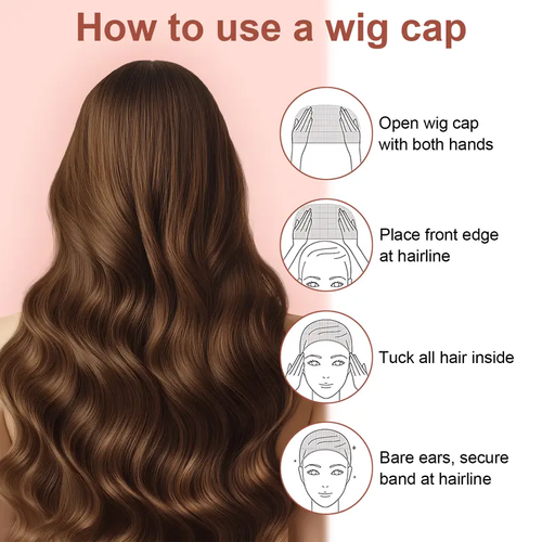 Women's Transparent HD Ultra-Thin Nylon Wig Cap (Pack of 2)
