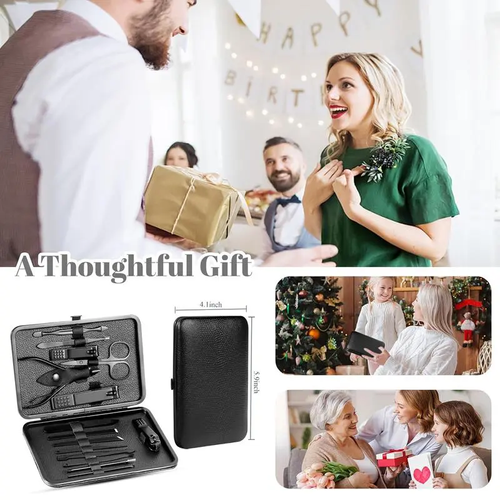 24-Piece Nail Grooming Kit - Mani-Pedi Travel Case, Ideal Gift