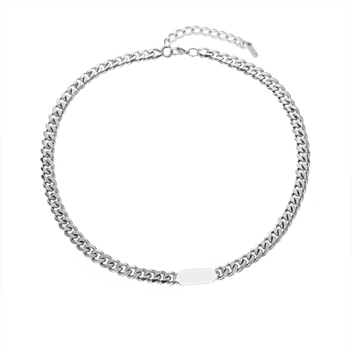 Yuan Fang six-sided polished Cuban necklace