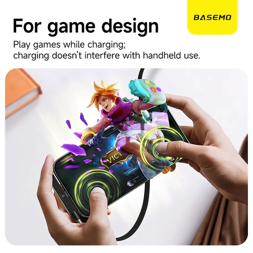 Basemo 240W Rotating 2-in-1 Charging Cable with Stand