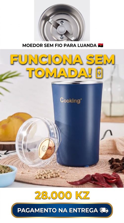 Moedor Elétrico Sem Fio Portátil | Moedor de Café e Especiarias Doméstico para Cozinha em Luanda