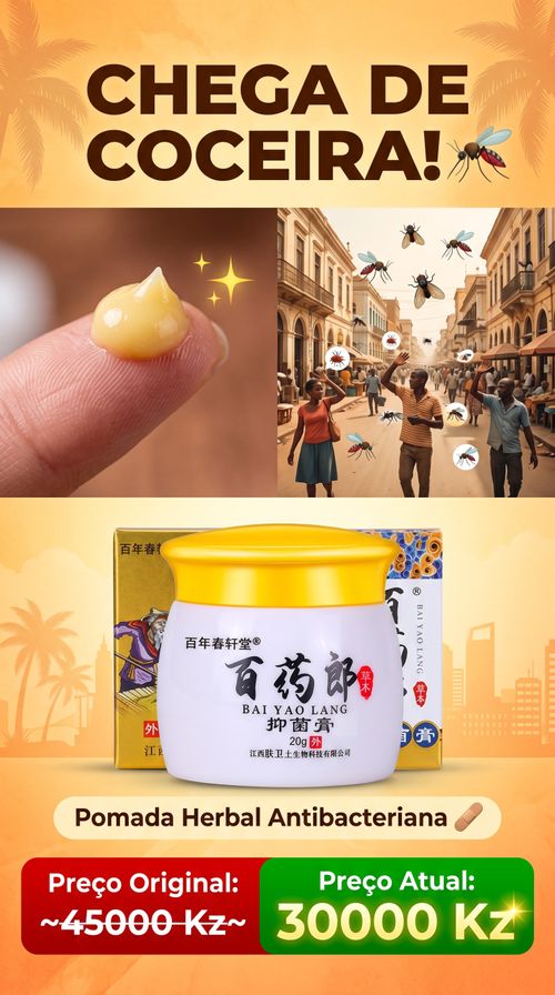 Pomada Antisséptica Herbal Bai Yao Lang 20g 🪴 Alivia Coceira Cutânea 🦟 Elimina Irritação por Picadas de Inseto 💧 Trata Dermatite Úmida | Para Adultos, Crianças, Idosos, Uso Doméstico e Ao Ar Livre em Luanda, Angola