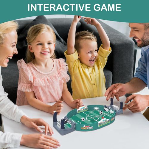 Kids Interactive Table Football, Mini Table Football Table with 6 Balls, Kids Gift for Boys and Girls, Table Football Table for Family Party, Birthday, Desktop