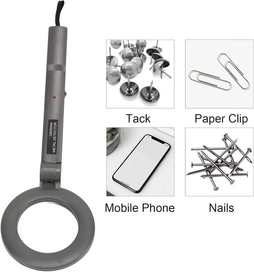 Hand Held Metal Detector, Security Inspection Metal Detector for Airport, Metro, Railway - Portable High Sensitivity with 180° Head Rotation