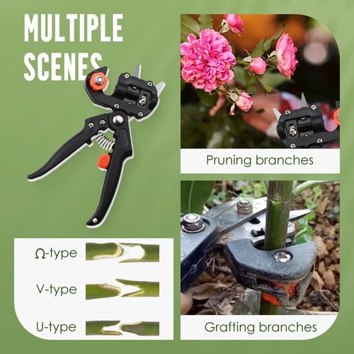 Garden Grafting Tool Kit  Plant Grafting Cutting Tool with Pruning Shears, Grafting Knife , Heavy Duty for Fruit Trees, Vines, and Branches