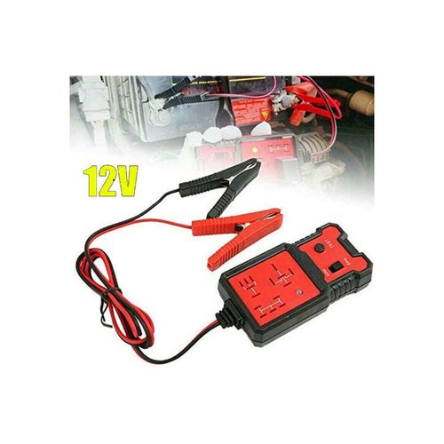 Electronic Relay Tester 12V Car Battery Checker with Clips Auto Relay Diagnostic Tool