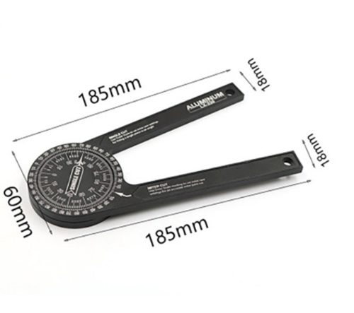 Miter Saw Protractor ,7-Inch Rust Proof Angle Finder Featuring Precision Laser Engraved Scales