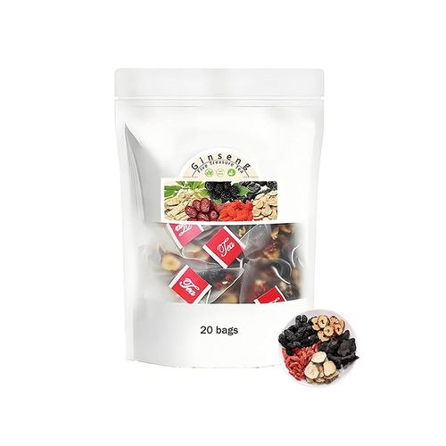 Ginseng Five Treasure Tea, Kidney Tea Formula Ginseng Five Treasure Tea, Oriental Tonic Tea, Essential Health Tea for Staying Up Late