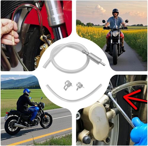 Motorcycle Car Brake Bleeder Clutch Hose Bleeding Tool One Way Valve , Tube Kit