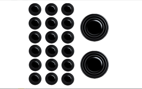 20Pcs Car Door Shock Absorbers , Door Protection Dampers Anti-collision Soundproof Gasket