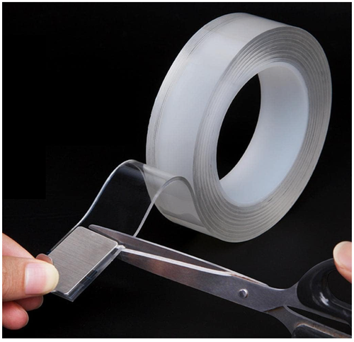 2 Pieces of Nano Double Sided Tape Transparent Mounting Tape Adhesive Wall Stickers for Home Kitchen Party