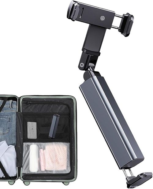 Travel Phone Holder Hands-Free Plane Phone Hount | Pocket Size, Multi-Directional Phone Stand For Airplane Travel, Pallet Table, Airplane Travel Accessory