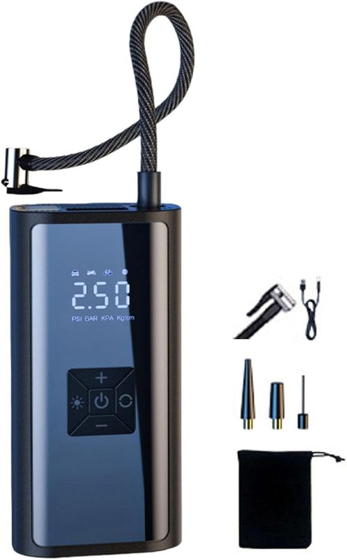 Tire Pressure Inflator Pump – Digital Air Pump, Portable Digital Tire Pressure Pump | Car Air Pump with Preset Tire Pressure Function, Car Tire Digital Air Compressor, Preset
