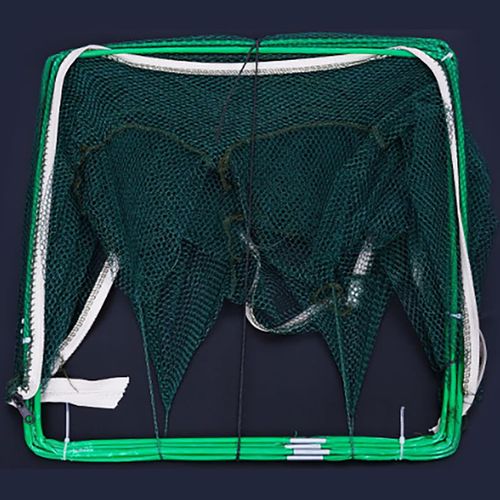 Fishing Traps Net Fishing Net Shrimp Cage Foldable Fishing Net Traps  8 Hole Shrimp Cage Meshes Crabbing Equipment