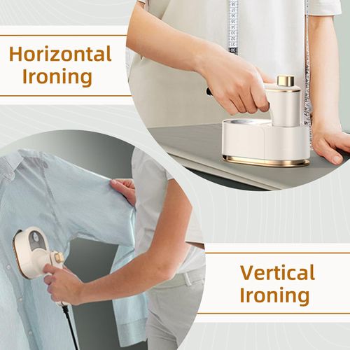 M-MAX Mini Travel Steam Iron for Clothes with Dual Voltage, Portable Lightweight Handheld Steamer, Quick Heat Up, Non-Stick Soleplate, Ideal for Home, Dorm and Sewing