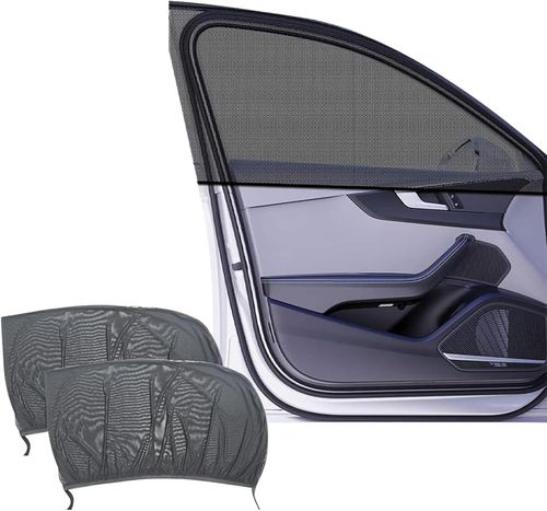 4-Piece Car Sunshade Set: Universal Mesh Screens for Side Windows—Anti-Mosquito, Insect-Repellent, Sun-Blocking, Heat-Insulating, Dust-Proof, and Privacy-Enhancing Shades
