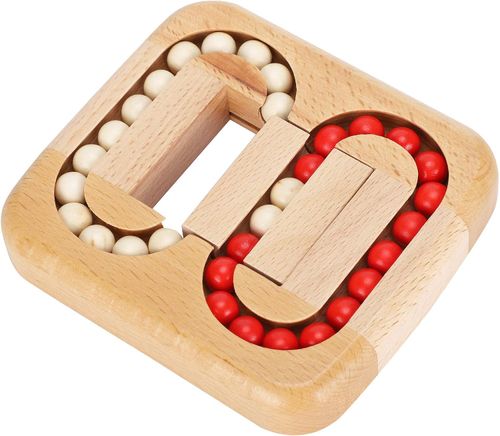 Wooden Toy Lock Unlock Game Puzzle, Brain Intelligence Development, Stress Relief, Beech Material, Cultivate Balance and Coordination, Train Spatial Imagination